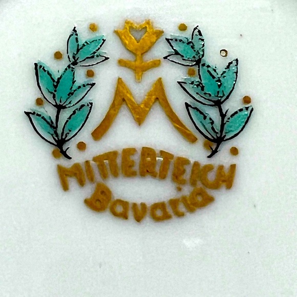 1930’s Mitterteich Bavaria Lady Claire Platter 12.5”  Long x 8 1/4” Wide - Picture 5 of 6